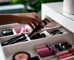 Modular 12-Piece Makeup Drawer Organizer Set, Cosmetic & Beauty Storage Boxes