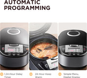 Midea 10 Cup Rice Cooker with Steamer 5L – Black