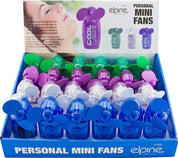 BARGAINS-GALORE Pack Of 10 Mini Breeze Fan - Portable Hand Held Hydration, Pocket Fan, Suitable For Summer | Personal Fan | Battery Operated Travelling, Outdoors | Long Life