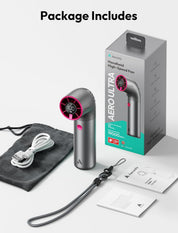 Portable Handheld Turbo Fan - 19000 RPM, 15H Rechargeable