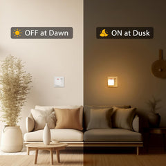 Plug-In Night Light with Dusk to Dawn Sensor – 0.5W LED Warm White 3000K – 2 Pack (230V Indoor Use)