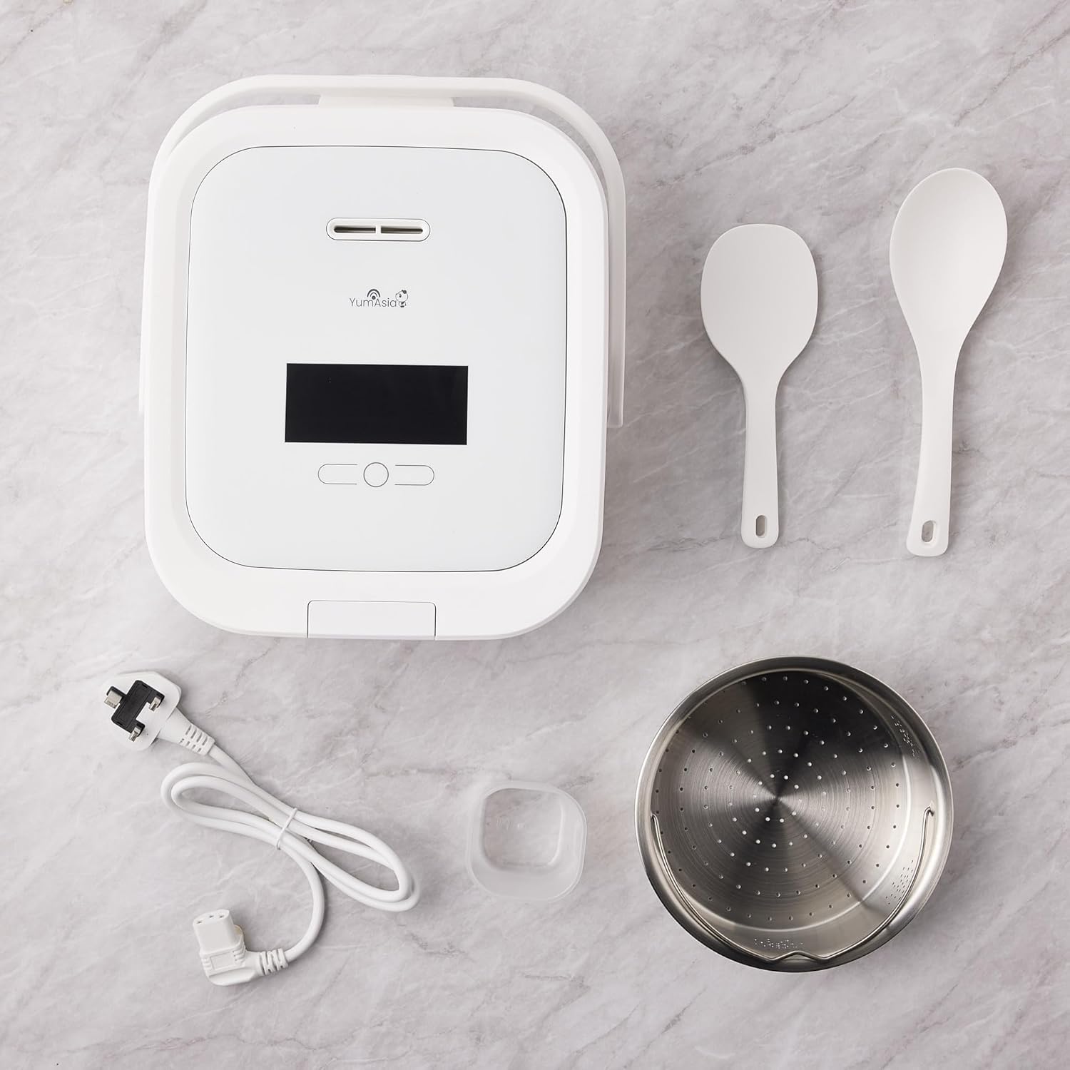 Yum Asia Hotaru IH Rice Cooker with Ceramic Bowl 0.54L – Chalk White