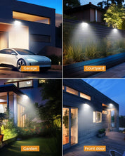 Security Lights Outdoor PIR Motion Sensor 10W LED Floodlight Waterproof for Garden Garage Patio