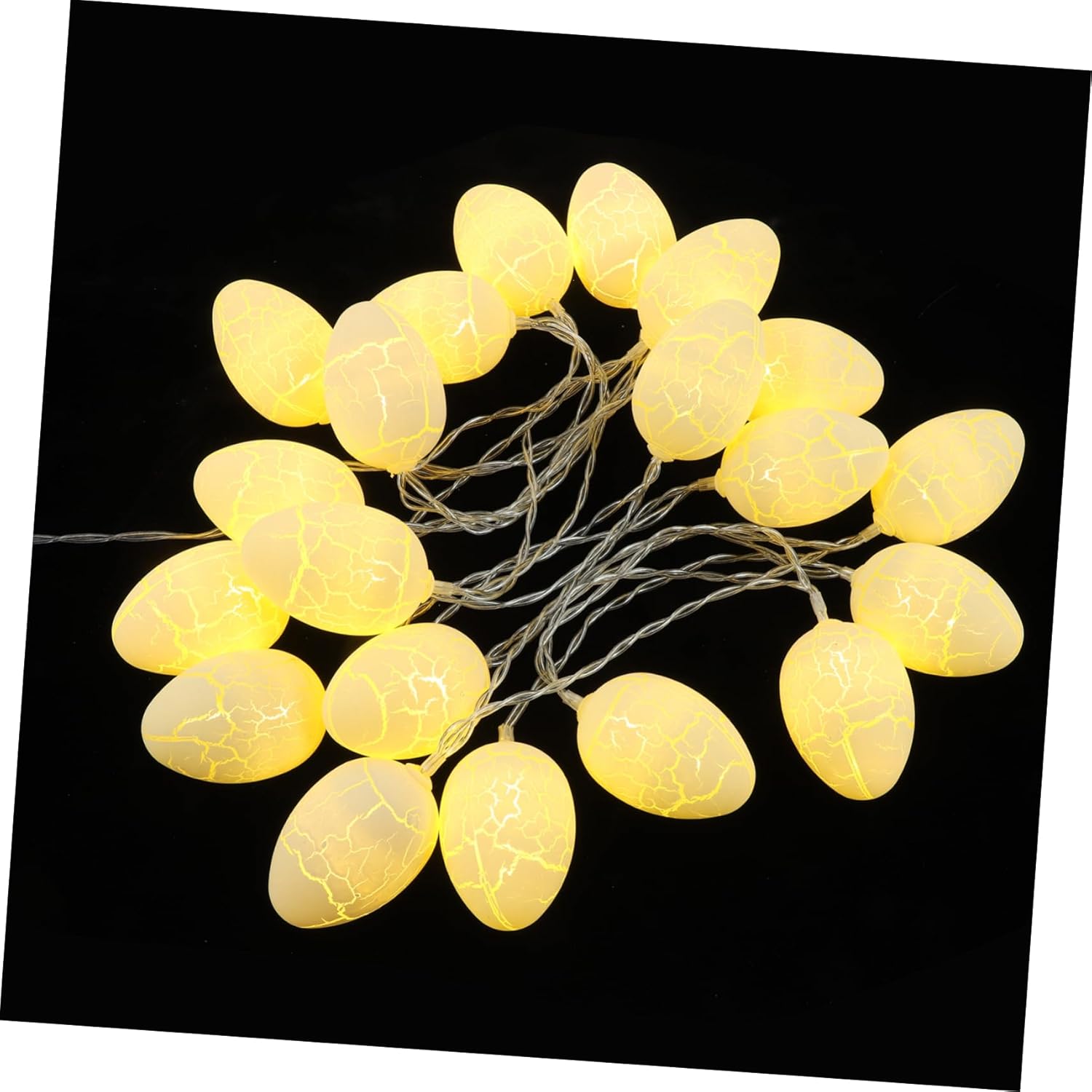 2pcs String Cracked Eggshell Lamp LED Fairy Lights Fairy Lights Battery Operated Wedding Decor Bedroom LED Lights Bedroom Fairy Lights Egg Light Wedding Light Battery Fairy Lights