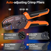 Preciva Insulated Crimping Tool Set with 350 Connectors