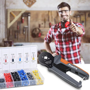 Ferrule Crimper Plier Kit with 1200 Terminal Connectors