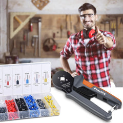 Ferrule Crimper Plier Kit with 1200 Terminal Connectors