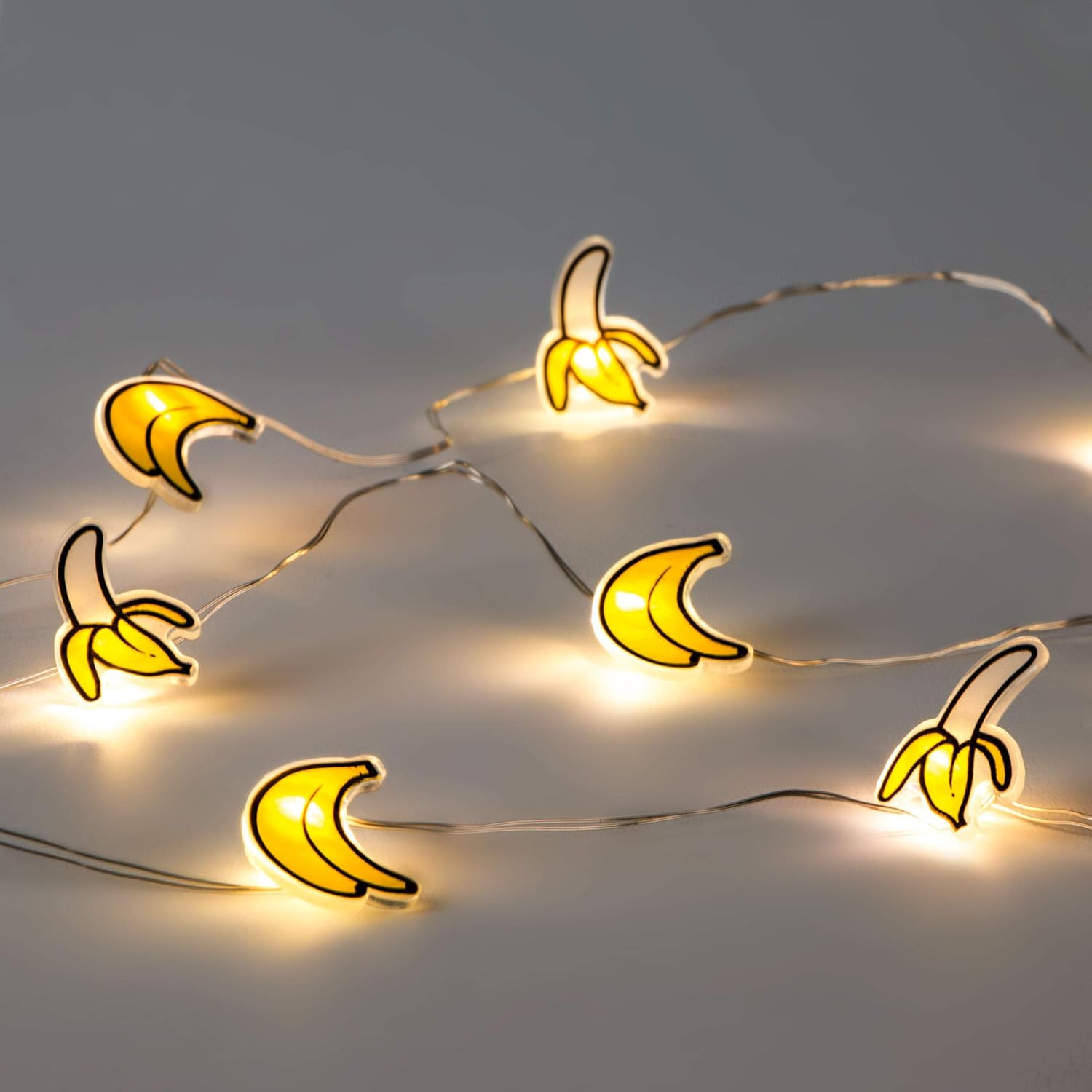 Banana Fairy Lights – Battery Powered String Lights for Fun and Creative Decor