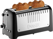 2 Slice Longslot Toaster 2000W – High Gloss Black Trim | Extra Wide 36mm Slots | Bagel & Defrost Settings | Warming Rack