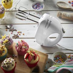 Russell Hobbs Food Collection Hand Mixer 125W – 6 Speeds – White