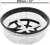 SPARES2GO 12" Microfibre Round Vacuum Filter