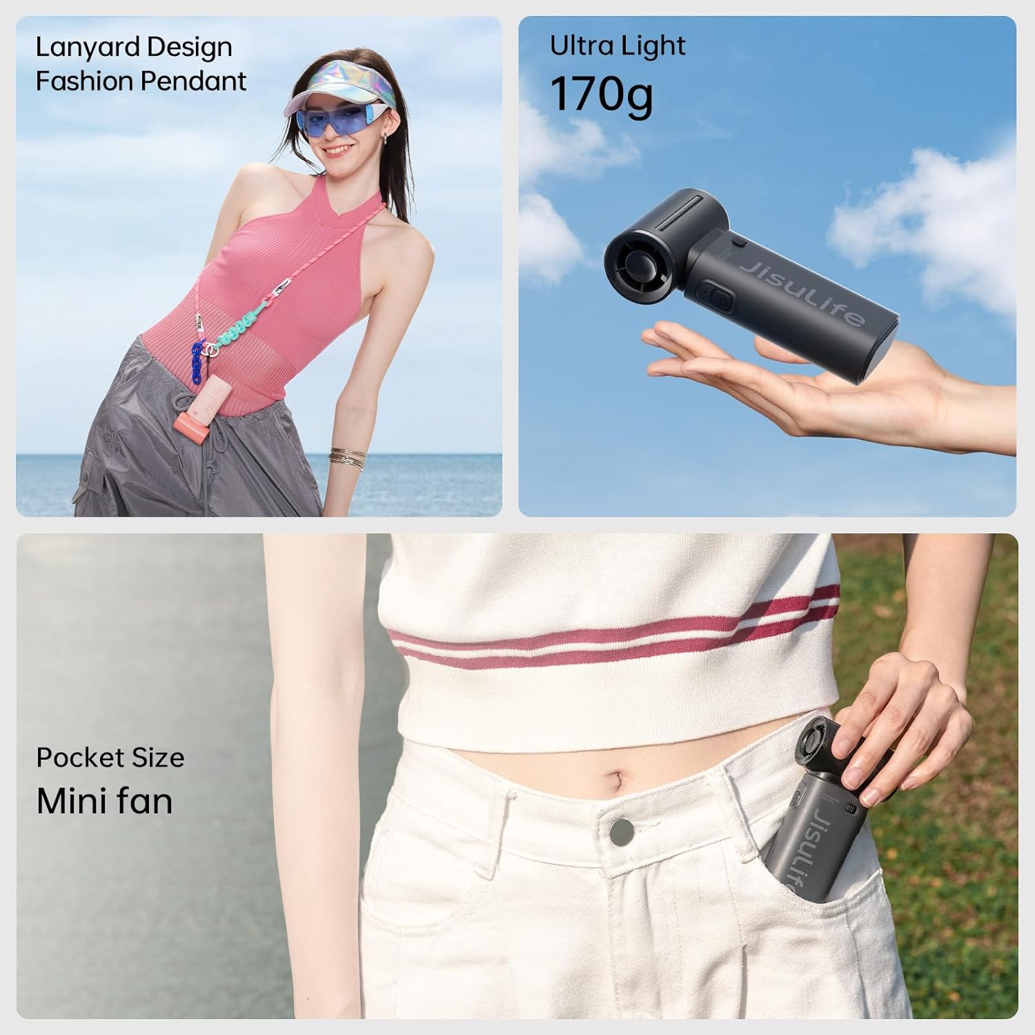Portable Turbo Handheld Fan 5000mAh 5 Speed