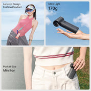Portable Turbo Handheld Fan 5000mAh 5 Speed