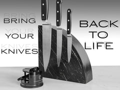 Manual Knife Sharpener – Safe, Compact & Professional 2-Stage Sharpener for Kitchen, Serrated & Outdoor Blades – Ergonomic Handle & Non-Slip Base – Durable Tungsten Carbide, Black