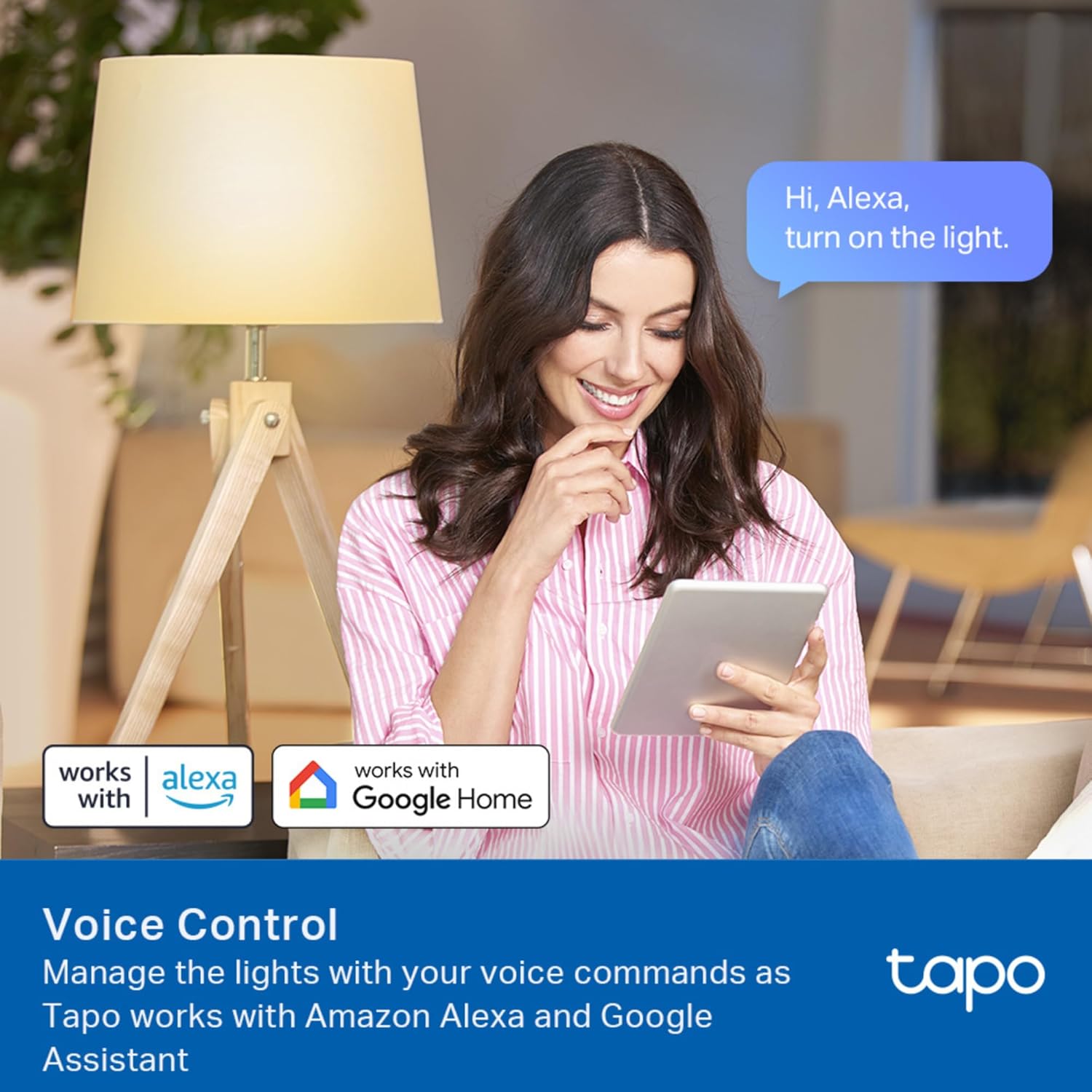 Tapo Smart Bulb, Smart WiFi LED Light, E27, 9W, Works with Amazon Alexa(Echo and Echo Dot), Google Home, Dimmable Soft Warm White, No Hub Required L510E [Energy Class F] (Pack of 2)