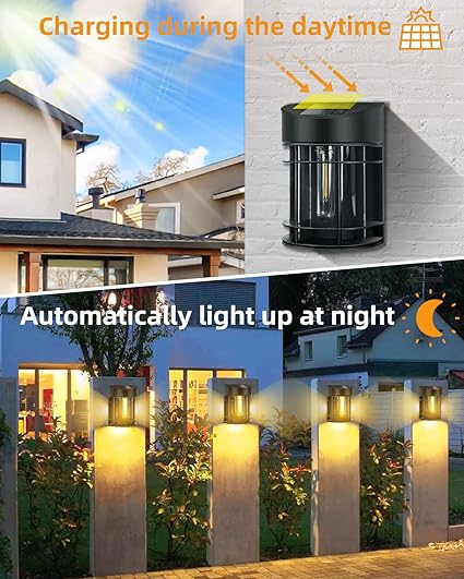 Solar Fence Garden Lights