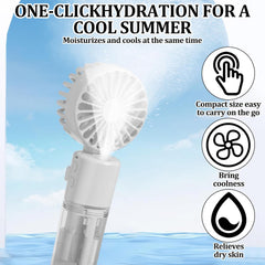 Hand Held Fans Hand Fan Rechargeable Hand Held Fans Rechargeable Electric Hand Fan Face Fan 4-Speed Adjustment 90° Foldable Suitable for Travel Camping and Outdoor Use (White)