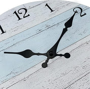 Frameless Wooden Wall Clock – Silent Quartz, Rustic Decorative for Home
