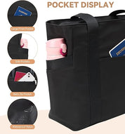 Women’s Work Tote Bag – Large 15.6" Laptop Bag with Zipper & Trolley Sleeve