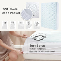 Small Double Memory Foam Mattress Topper – Gel Pad with Deep Pocket Cover, 3cm