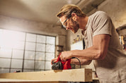 Einhell 4345310 TC-PL 750 Electric Planer | Up To 2mm Chip Depth, Aluminium Soleplate, Parallel Stop, Fold Depth Stop | 750W Wood Plane For Doors and Woodworking Includes Carbide Planing Knife, Red