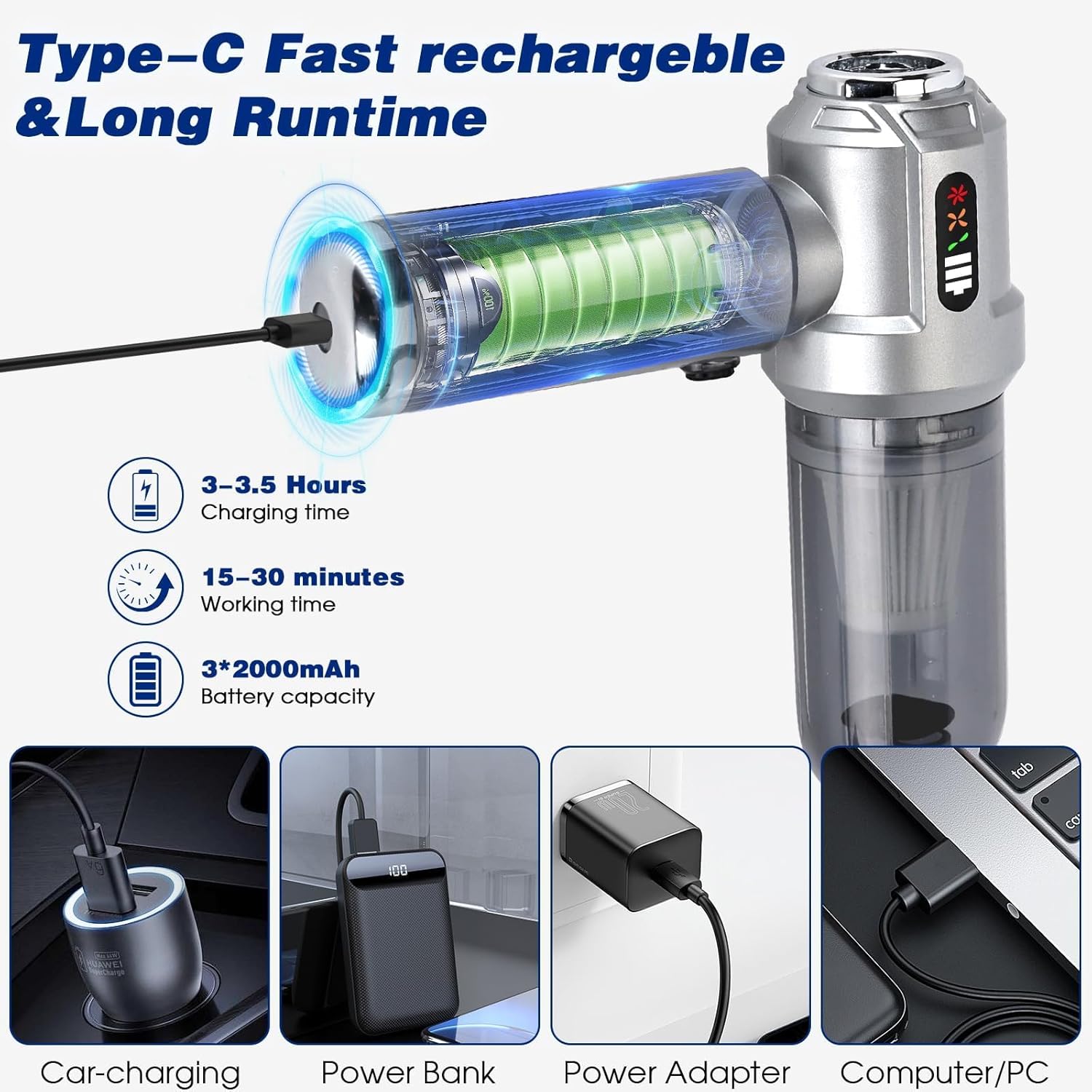 Zarkh Handheld Vacuum Cleaner 13000Pa