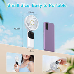 Portable Handheld Fan 5000mAh, 5-Speed USB Mini Fan