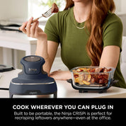 CRISPi 3.8L Portable Air Fryer 4-in-1 | Air Fry, Roast, Keep Warm & Recrisp | Compact Space-Saving Design | 1700W