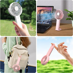 Mini Portable Handheld Fan 5 Speed USB Rechargeable