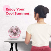 OCOOPA USB Desk Fan Table Fan with Strong Airflow & Quiet Operation, Portable Cooling Fan Speed Adjustable 360°Rotatable Head for Home Office Bedroom Table and Desktop