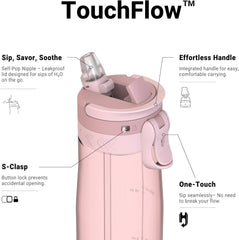 750ml TouchFlow Tritan Water Bottle – BPA-Free, Leakproof Sports Bottle with Straw