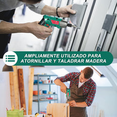 HYCHIKA 6Nm Cordless Electric Screwdriver with 35 Accessories
