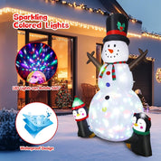 Rotating LED festive lights Christmas inflatable