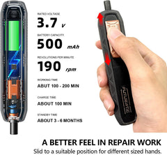 JAKEMY Mini Electric Screwdriver Set with 3 Torque,Cordless USB C Charging 180 in 1 with 160 Magnetic bits Precision Screwdriver for Laptop, Phone, Computer, Watch Christmas for Men