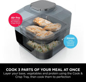 Speedi 10-in-1 Rapid Cooker Air Fryer & Multi Cooker 5.7L – Steam, Grill, Roast, Bake & More – 4 Portions – Sea Salt Grey – UK