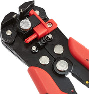 Amazon Basics Self-Adjusting Wire Stripper, Black/red