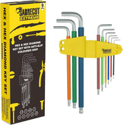 Extra Long Diamond Hex Allen Key Set 1.5–10mm
