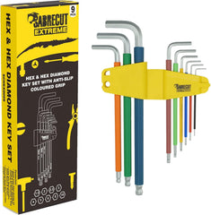 Extra Long Diamond Hex Allen Key Set 1.5–10mm