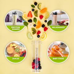 Blend Active Personal Blender & Smoothie Maker 350W | Family Pack with 4 Portable Bottles (300ml & 600ml) | Leak-Proof Lids