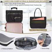 Women’s Laptop Tote Bag – 15.6" Work, Teacher & Nurse Briefcase with Insulated Pocket
