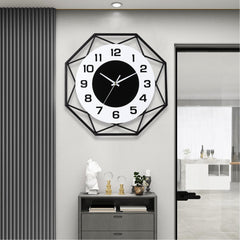 13-Inch Modern Metal Wall Clock, Silent Non-Ticking Quartz Clock for Home & Office Décor