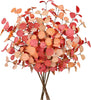 Beferr 5 Pcs Autumn Artificial Eucalyptus Stems – Fall Décor for Home & Centerpieces