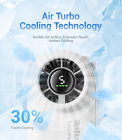 Diveblues Portable Handheld Turbo Fan, 4000mAh Rechargeable Pocket Hand Fan, Up to 16 Hours, Hand Fan with 5 Speeds Powerful Cooling for Travel/Summer/Outdoor/Lash/Purse