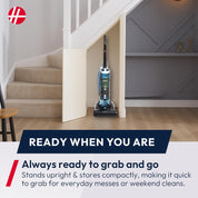 Hoover Breeze EVO Bagless Upright Vacuum Cleaner – Black & Turquoise