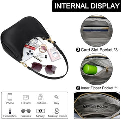 Retro Shoulder Bag for Women – Cute Hobo Handbag & Underarm Clutch Purse