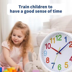 “8.5'' Silent Non-Ticking Wall Clock – Modern Quartz Battery Operated Home Decor”