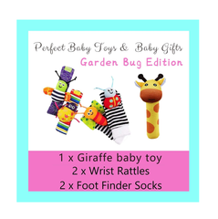 Baby Foot Finders & Wrist Rattles – Developmental Sensory Toys for Infants (0–9 Months)
