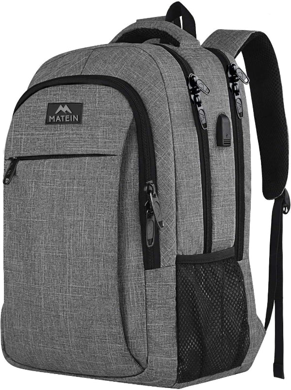 Travel Laptop Backpack 15.6" – Lightweight Anti-Theft USB Charging Work & School Bag