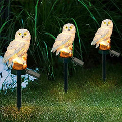 Solar Owl Garden Light Outdoor Waterproof LED Lamp