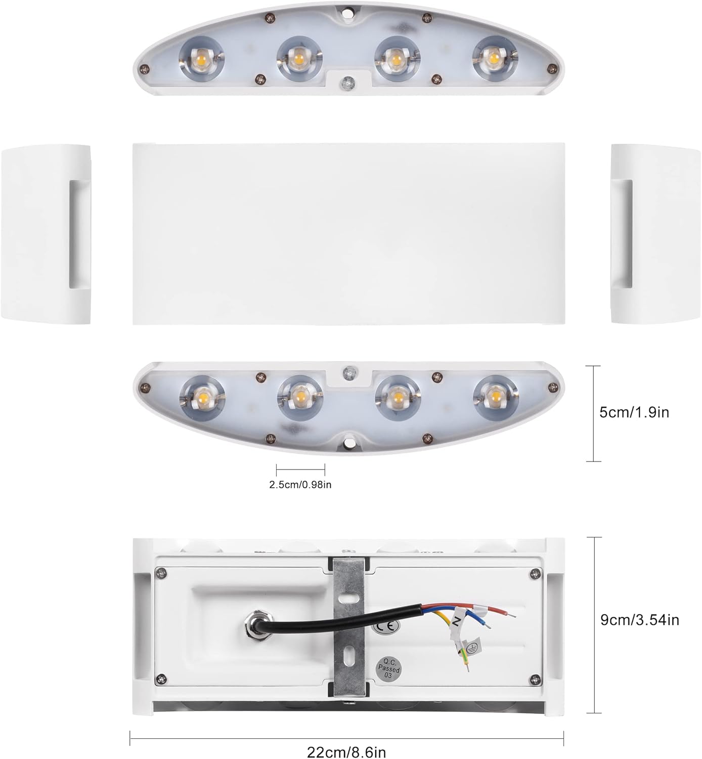 Up Down Waterproof Wall Lamp